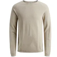 JACK & JONES 12157321 JJEHILL Knit Crew Neck NOOS, 176642001OATMEAL/MELANGE, XL