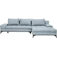 Carryhome Ecksofa, Türkis, Metall, Uni, 4-Sitzer, Füllung: Schaumstoff, Ottomane rechts, L-Form, 315x212 cm, Made in EU, Stoffauswahl, seitenverkehrt erhältlich, Wohnzimmer, Sofas & Couches, Wohnlandschaften, Ecksofas