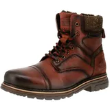 Dockers by Gerli Herren Leder Stiefel gefüttert Braun - 42