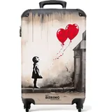 NoBoringSuitcases.com NoBoringSuitcases.com® Handgepäck Koffer Reisekoffer, mit Rollen, Koffer Groß, Hartschalenkoffer, Trolley Handgepäck, Koffer Mittelgroß, Suitcase, TSA Schloss, Koffer Klein, Graffiti-Druck