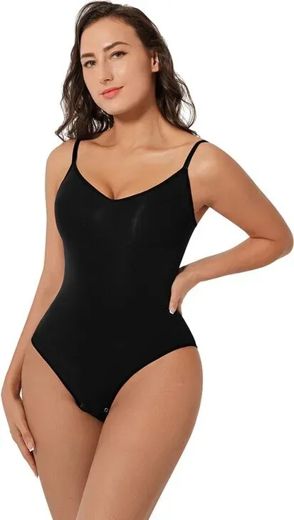 Feelingirl Nahtloser Bodysuit für den Alltag XS/S Schwarz