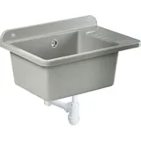 GOSPO Ausgussbecken "Sved", Waschbecken 50cm, Graphit