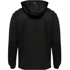 hummel hmlCORE XK Poly Zip Hood Sweat, Black/Black, L