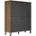 trendteam Montez 123 x 136 x 40 cm Grau/Eiche