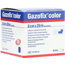 BSN Medical Gazofix color Fixierbinde kohäsiv 8 cmx20 m blau