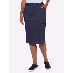 Cargorock CASUAL LOOKS Gr. 44, blau (marine) Damen Röcke