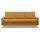 mebligo Schlafcouch Textil 3-Sitzer Gelb