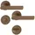 HOPPE Rosettengarnitur Hamburg 1700/42KB/42KBS grau