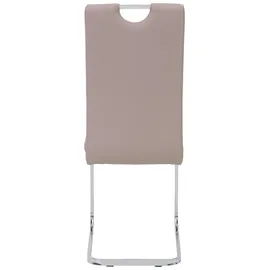 HELA Tische Schwingstuhl Ruby Kunstleder Cappuccino 2er Set