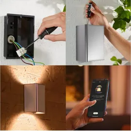 Philips Resonate Outdoor Wandleuchte silber