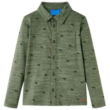 vidaXL Kinderhemd Khaki Melange 140