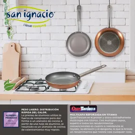 San Ignacio 18/22/26 cm Pk3210 Kochtopfset mit Pfannen 5 Stücke - Optimum Plus - One Size