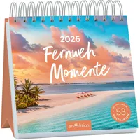 ArsEdition Postkartenkalender Fernwehmomente 2026