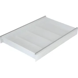 ninka Cuisio Gewürzeinsatz für Schubladen, - weiß transluzent (Kunststoff);Natur eloxiert (Aluminium)