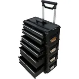 Metall Werkzeugtrolley B4-B BLACK EDITION mit Schubladenverriegelung und Schloss