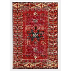 bonprix In-und Outdoor Teppich in warmen Farben, rot, 80x150 cm