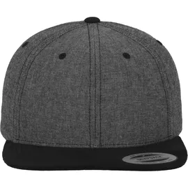 Flexfit Chambray-Suede Snapback Cap schwarz One Size