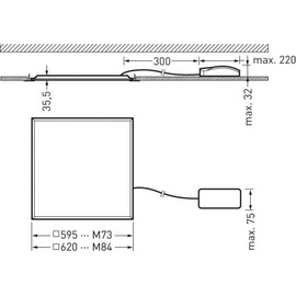 Trilux LED-Einbauleuchte Siella G7 M84 PW19 34-830 ET