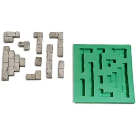 reliefgiessmasse gips Giessform Silikonform Module Bausteine für den Krippenbau Set 4