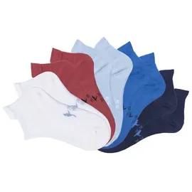 KangaROOS Sneakersocken 10-Paar Blau/Rot 39-42