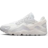 Nike Air Huarache Runner Sneaker, Summit White/Metallic Silver-White, 40