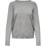 Damen Onllesly Kings L/S Knt Noos Pullover Medium Grey Melange L