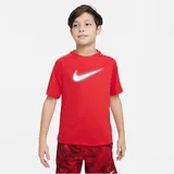 Nike Dri-FIT Multi+ Graphic kurzarm Trainingsshirt Jungen 657 - university red/white - 122-128