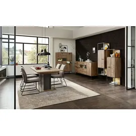 Uno Zurbrüggen Stand-/Hängeelement MANHATTAN ¦ holzfarben ¦ Maße (cm): B: 45 H: 156 T: 38.0