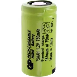 GP 2/3 AA Flat-Top NiMH 1.2 V 750 mAh