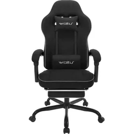 Woltu Gaming-Stuhl Schwarz