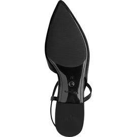 TAMARIS Damen Sling Pump mit Blockabsatz Leder, schwarz, 36 EU