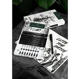 Faber-Castell Pitt Artist Pen Handlettering-Set schwarz, 1 Set