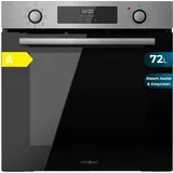 Cecotec Bolero Hexa M226000 Edelstahl-Multifunktionsbackofen A. 2800W, 72L, 7 Funktionen, Grillmodus, Umluftgrill, Umluftmodus, Auftauen, Damp... - Silber