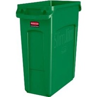 Rubbermaid Abfallbehälter Slim Jim Kunststoff, Fassungsvermögen 60 Liter