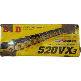 D.I.D 520VX3 Gold X-Ring Kette 116 Glieder