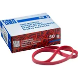 Alco Gummiband, Naturkautschuk 6x200mm rot, 50g