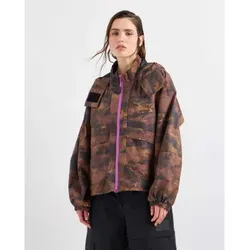 EA7 für Damen. 7W000263_AF13154 Braune Jacke aus Nylonmischung (XXL), Lässig, Baumwolle