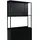 Mendler Schuhkipper 201 x 80 x 20 cm schwarz