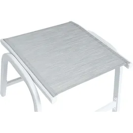 Kettler Hocker Basic Plus Weiß-Hellgrau