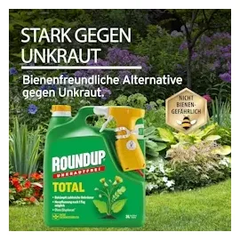 Roundup Unkrautfrei TOTAL, 3 Liter Sprühflasche - Unkrautvernichter, zur Bekämpfung von Unkräutern, Gräsern und Moos