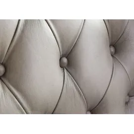 Massivmoebel24 Ohrensessel Echtleder 88x81x105 grau CHESTERFIELD #201