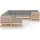 vidaXL Garten-Lounge-Set 10-tlg. natur/grau 3077074