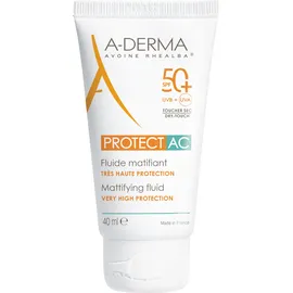 A-Derma Protect AC mattierendes Fluid Schutz hohe Fluid Mattierend SPF50 + 3 x Fussel Sparangebot