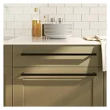 vidaXL Möbelgriffe 5 Stk. Schwarz 480 mm Edelstahl
