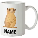 Mr. & Mrs. Panda Personalisierte Tasse Erdmännchen - Personalisierte Geschenke, Wunschname, Afrika, Tasse mit Namen, Drucken, Spruch, Namen,