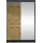 Mirjan24 Schiebetürenschrank Lino I 2-türig 200 x 210 x 60 cm Schwarz/Artisan Eiche