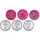 School-Mood Patchy-Set 6tlg Pink Monsters