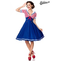 Belsira Swing-Kleid im Marinelook blau/rot/weiß M - Blau