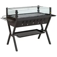 Costway Holzkohlegrill schwarz