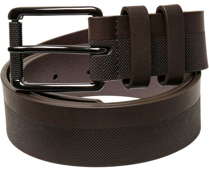 URBAN CLASSICS Hüftgürtel Urban Classics Unisex Imitation Leather Basic Belt braun L/XL